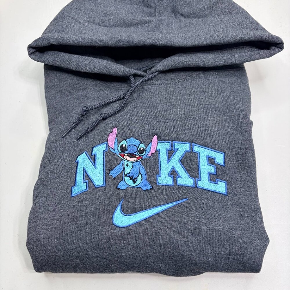 Nike Stitch HOODIE Embroidered Adult Unisex Hooded Sweatshirt Cartoon Movie